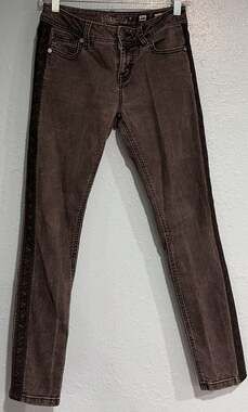 Miss Me Mid-Rise Skinny Jeans with Lace Side Stripe Size 26